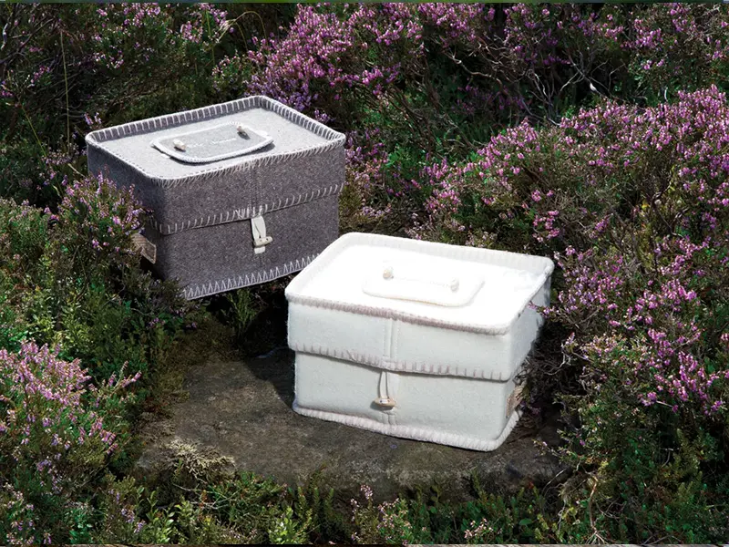 Woollen casket